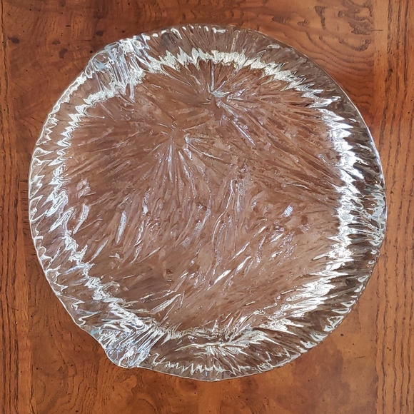 ❤ VINTAGE | Gigantic Mid-Century Modern Heavy Glacial Ashtray Art Glass - Picture 5 of 14